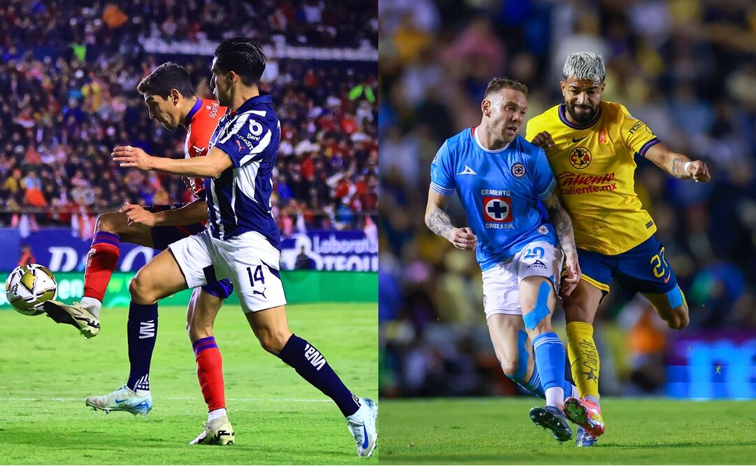 Atlético de San Luis, Rayados, Cruz Azul y América en las semifinales del Apertura 2024 - Foto: Imago7