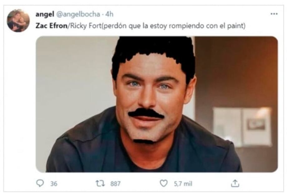 Impacta nuevo rostro de Zac Efron, lo llaman "Calamardo guapo"