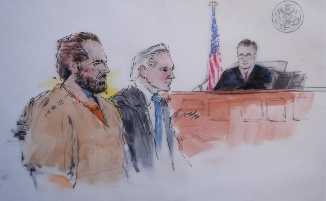 Retrato de James Wedding durante su primer audiencia. (26/01/26) Foto: Bill Robles. AP