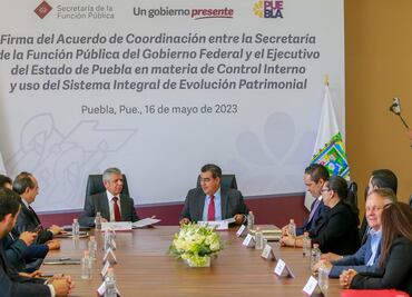 Gobierno de Puebla y la SFP firman convenio para fortalecer combate a la corrupción