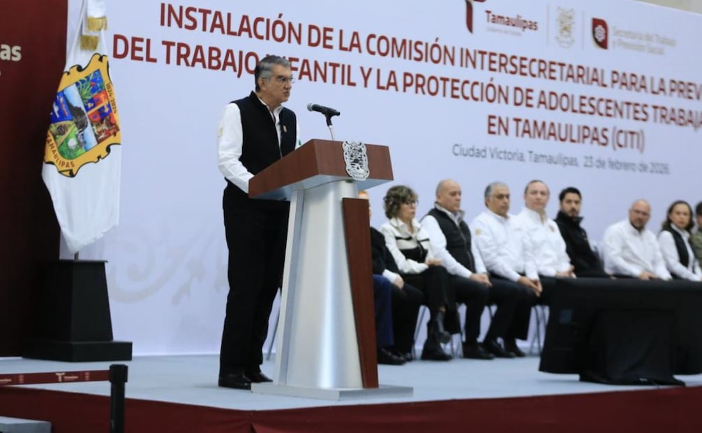 Gobernador de Tamaulipas Américo Villarreal Anaya (23/02/2026). Foto: Especial