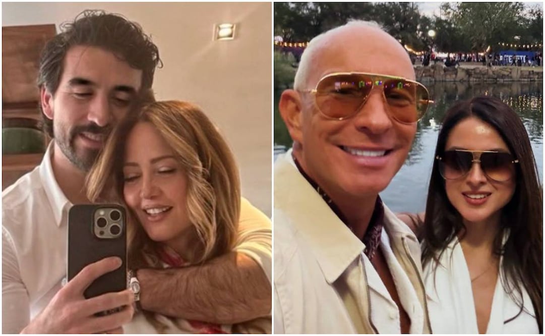 Andrea Legarreta y Erik Rubín disfrutan del amor con sus nuevas parejas.