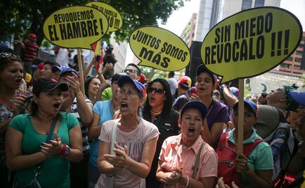 Oposición venezolana toma las calles para protestar 