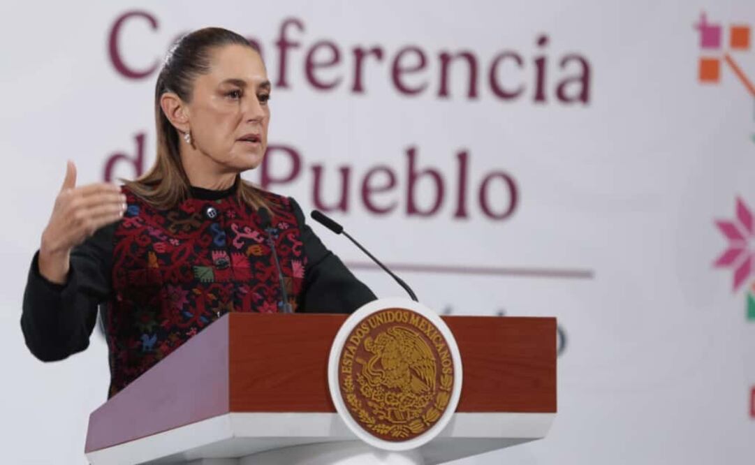 Claudia Sheinbaum en su conferencia matutina del 10 de octubre de 2025. Foto: Carlos Mejía / EL UNIVERSAL