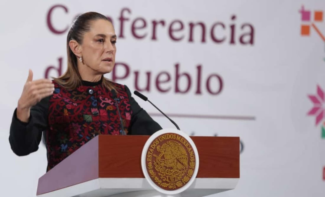 Claudia Sheinbaum en su conferencia matutina del 10 de octubre de 2025. Foto: Carlos Mejía / EL UNIVERSAL