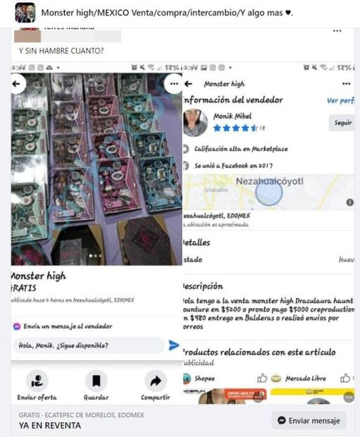 "El coleccionismo es un lujo, no una necesidad", dicen fans de Monster High