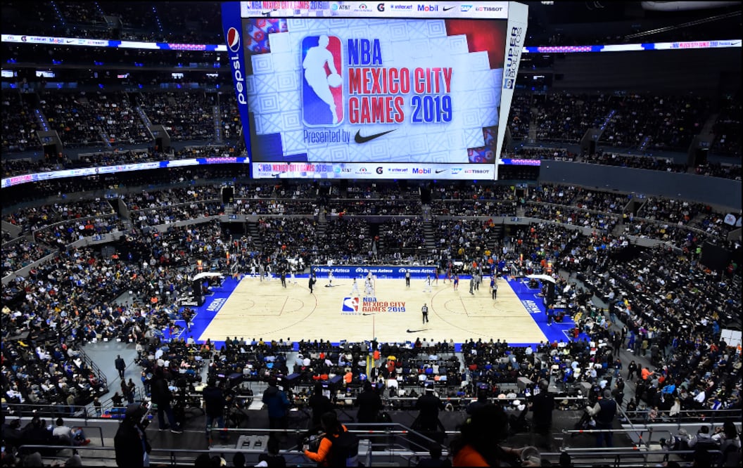 La Arena Ciudad de México durante el partido entre Mavericks y Pistons (Imago7).