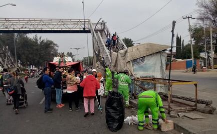 Sobse realiza trabajos de limpieza en inmediaciones de la Basílica por paso de peregrinos