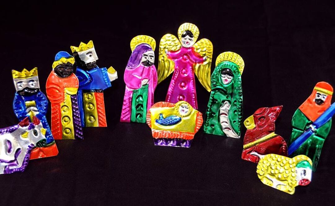 Destacan piezas elaboradas en barro, yeso o pasta, palma, hoja de maíz o cartón, así como hojalata, madera, paja de trigo, hueso, chicle, migajón, papel maché, dulce, vidrio, cera, alambre, totomoxtle (hoja de maíz) y hasta de pan. FOTO: Conaculta.