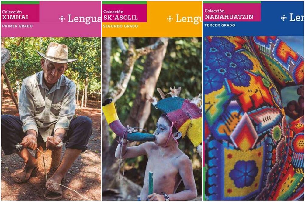 En los libros titulados como  “Lenguajes”, donde hay un bloque de inglés, la mayor parte del contenido está en español. Foto: Especial. Foto: Especial