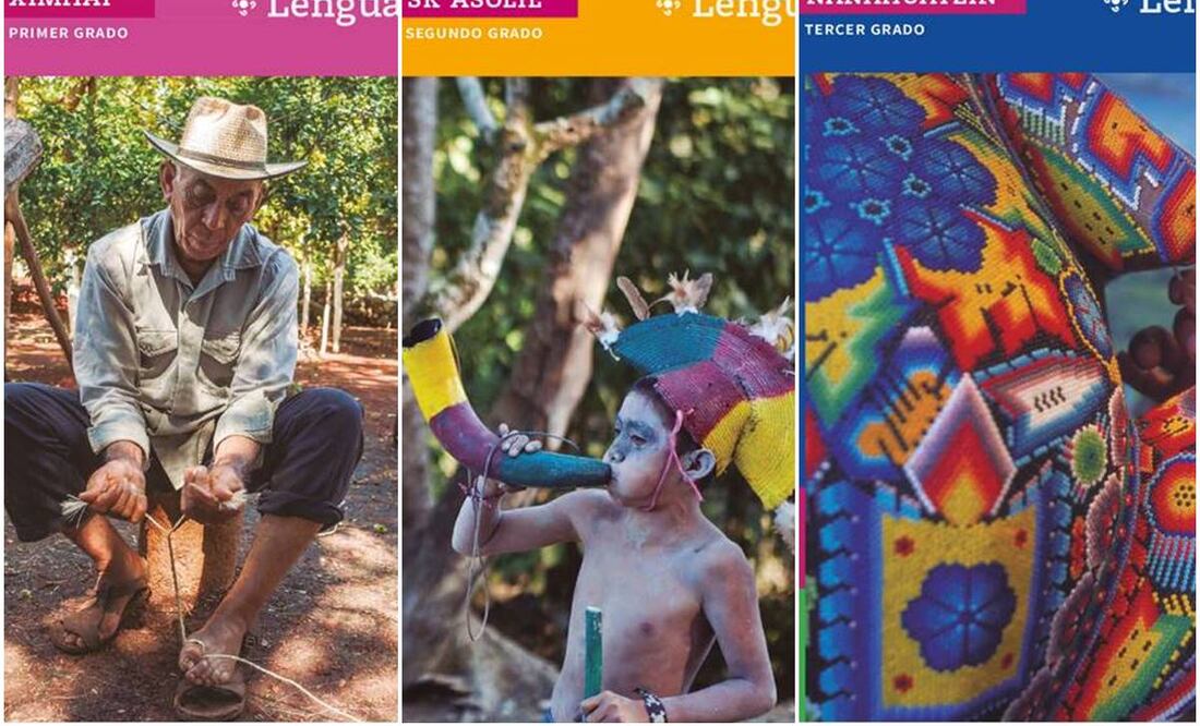 En los libros titulados como “Lenguajes”, donde hay un bloque de inglés, la mayor parte del contenido está en español. Foto: Especial. Foto: Especial