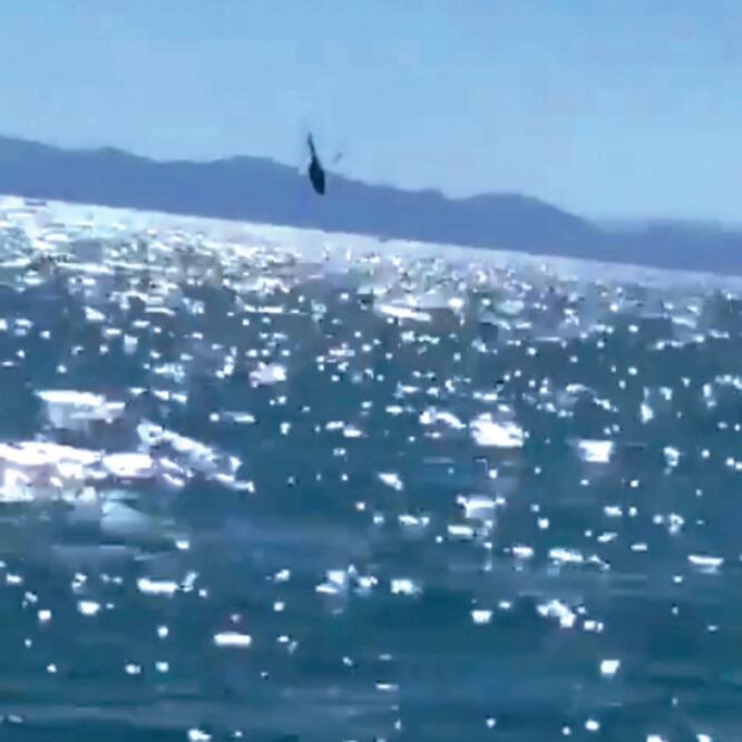 Tripulación. En el helicóptero iban 12 elementos de la Marina Armada, de los cuales nueve están fuera de peligro. (TOMADA DE VIDEO)