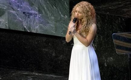 Shakira sings “Imagine” at UN headquarters 