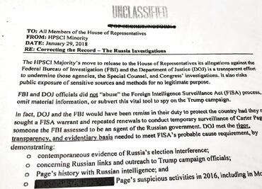 Demócratas publican su memo sobre injerencia rusa