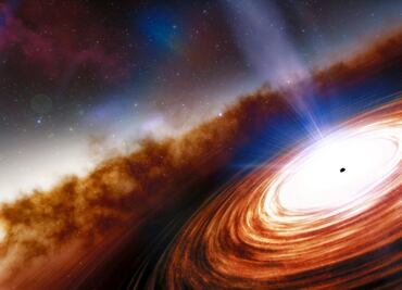 Descubren el cuásar más lejano; ayudará a entender los agujeros negros