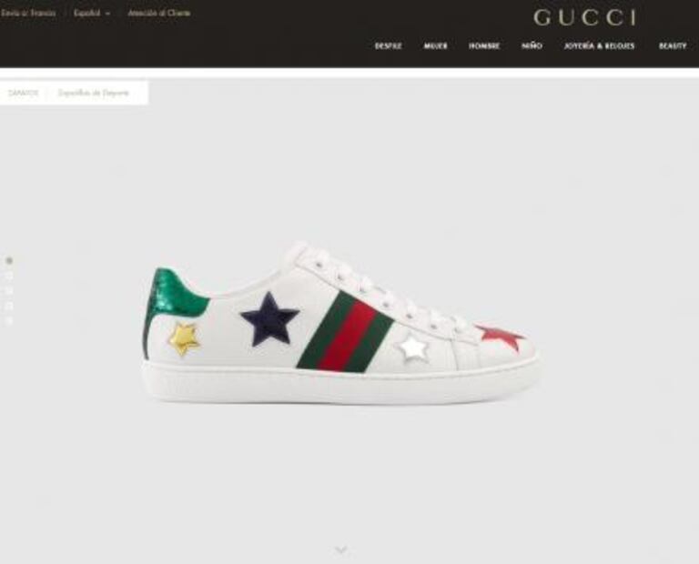 Los tenis Gucci favoritos de Loreto Peralta