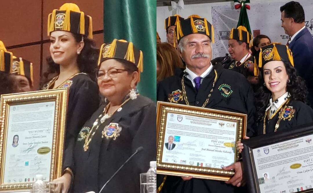 Foto: Tomada de FB/ El Universal/La cantante fue reconocida con el Doctorado Honoris Causa