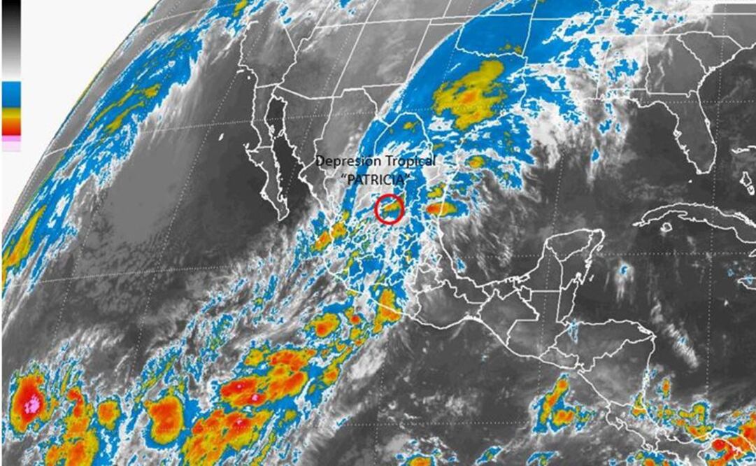 "Patricia" pierde fuerza; es depresión tropical