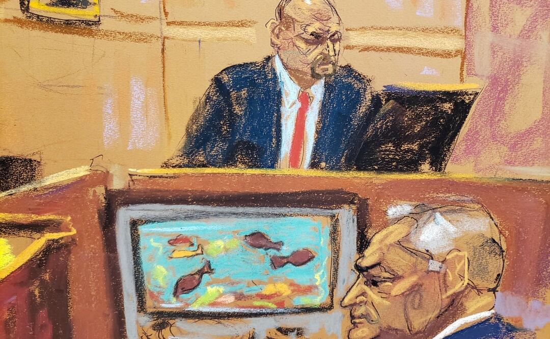 El juicio por narcotráfico contra el exsecretario de Seguridad Pública de México Genaro García Luna. Foto: EFE 