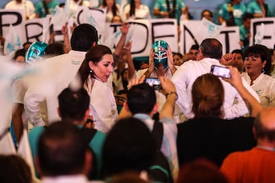 José Antonio Meade baila en evento de Nueva Alianza