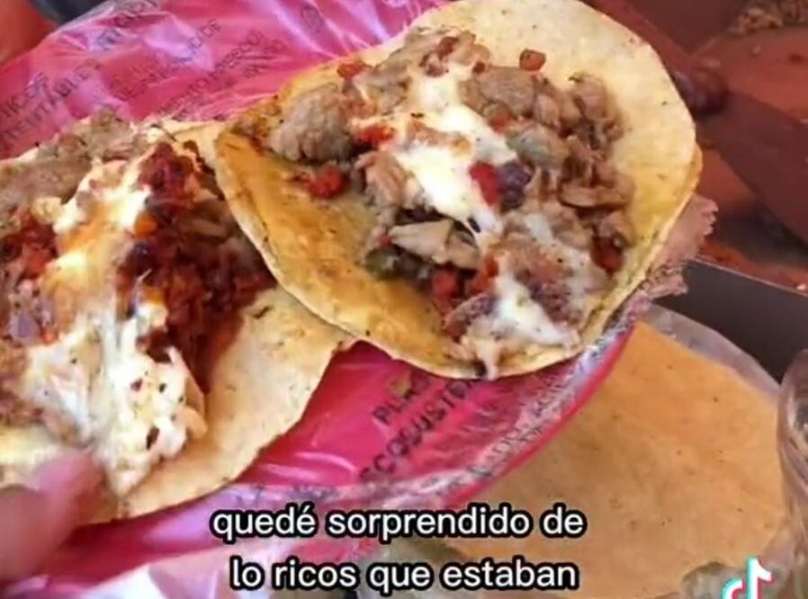 Se vuelve viral el momento en el que un argentino prueba tacos y queda enamorado de su sabor. Foto: TikTok