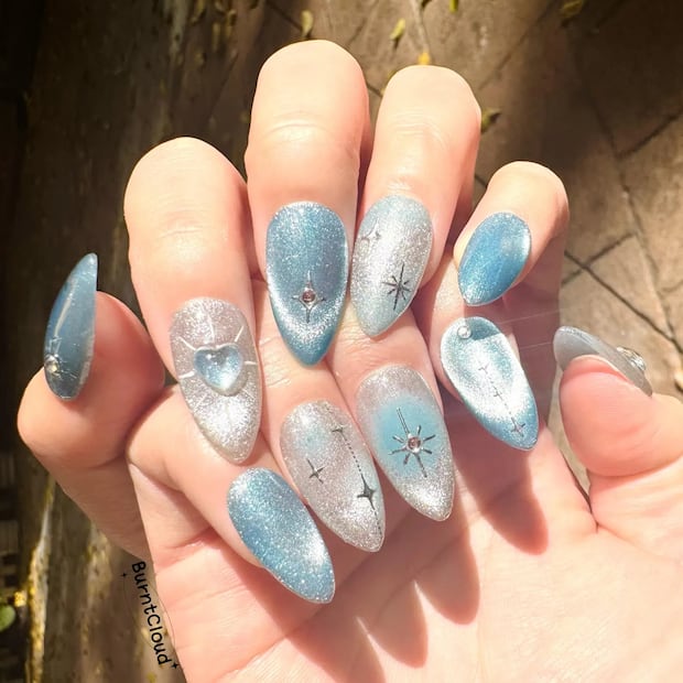 Uñas terciopelo. Foto: Etsy