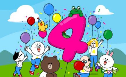 LINE celebra 4 años de vida