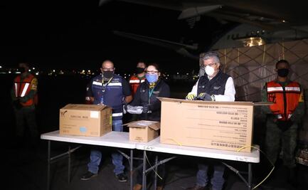 Llega a México el octavo cargamento de insumos médicos por Covid-19