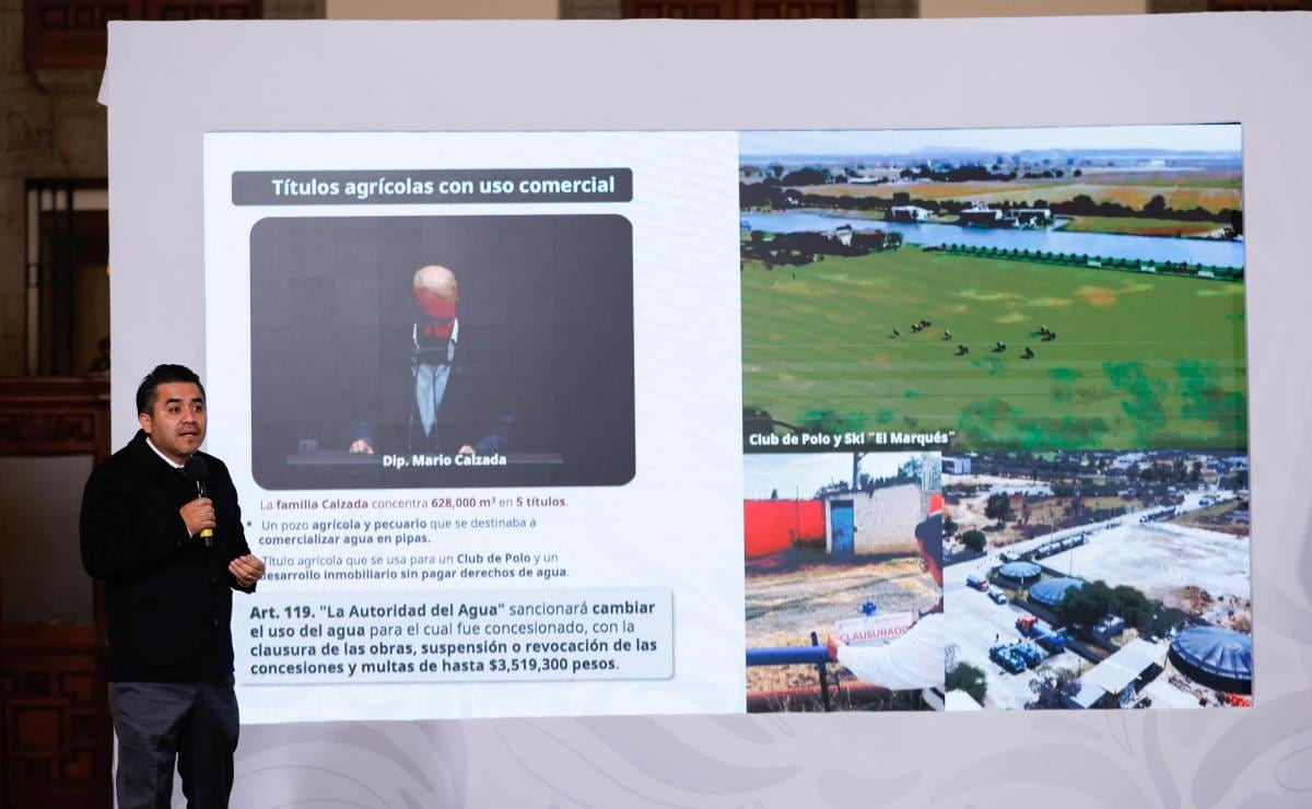 Conagua exhibe al diputado priista Mario Calzada por explotar de forma ilegal concesiones de agua