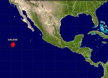 "Orlene" se convierte en huracán categoría 1 en el Pacífico