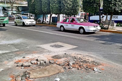 Baches, dolor de cabeza para vecinos de Tlalpan