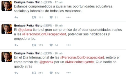 Peña se pronuncia a favor de la inclusión de las PCD