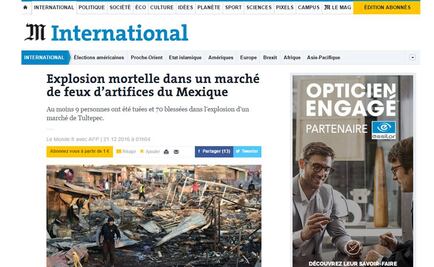 "Explosión mortal" en Tultepec, reportan medios internacionales