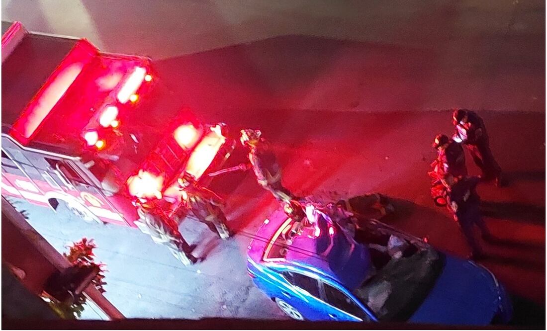 Accidente en Circuito Interior. Foto: @Dreyko_Alex