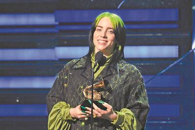 El Grammy es para Billie Eilish