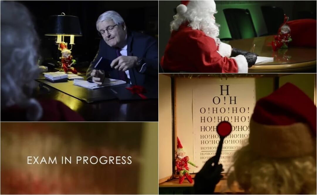 Papá Noel se sometió a diversos exámenes para renovar su licencia de piloto (Foto: Especial)