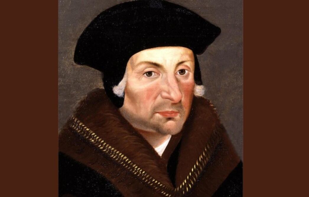 Tomás Moro (1478–1535), 
Lord Canciller de Inglaterra y autor de Utopía/ vaticannews.