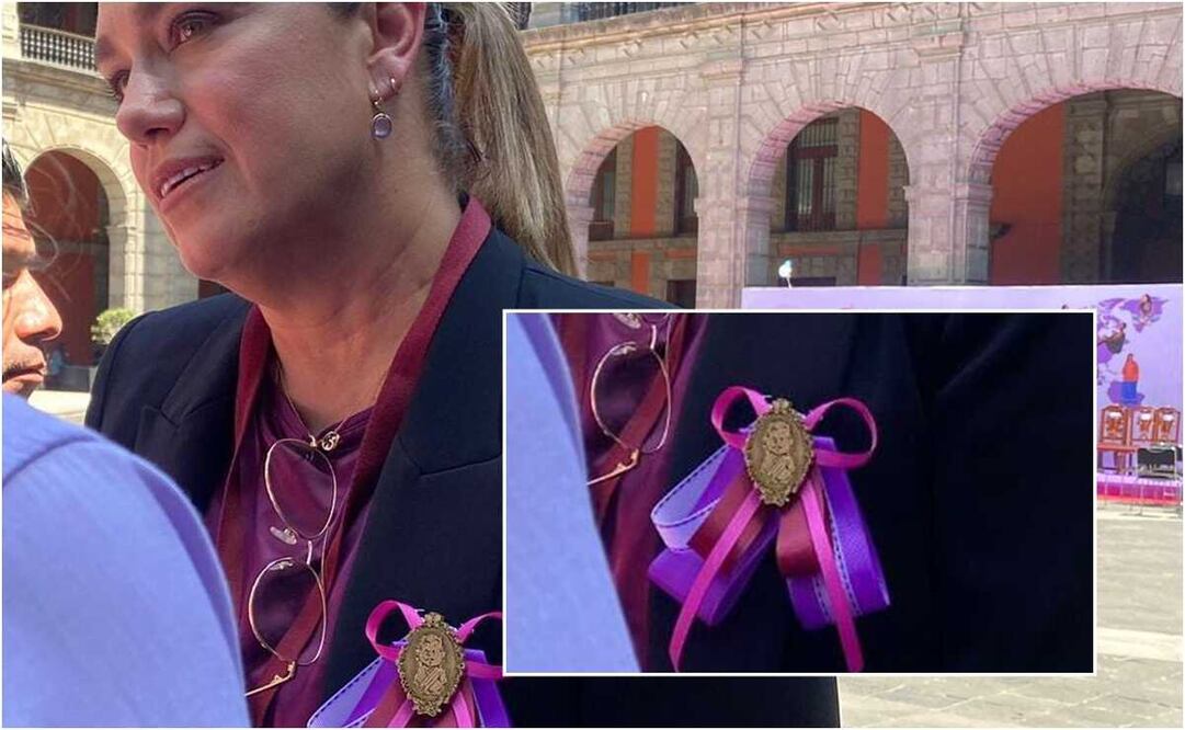 Legisladoras de Morena presumieron pines con la figura caricaturizada del Mandatario conocidos como “Amlitos”. Foto: Pedro Villa y Caña / EL UNIVERSAL 