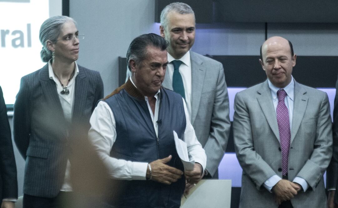 Jaime Rodríguez Calderón durante la solicitud de su registro en el INE. Foto: Archivo/Germán Espinosa EL UNIVERSAL