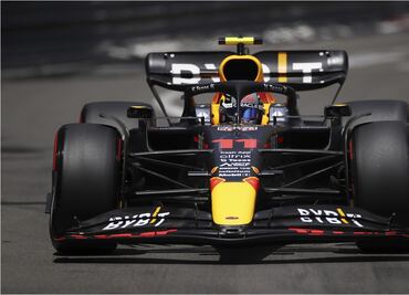 Checo Pérez termina primero en la práctica libre tres del GP de Mónaco