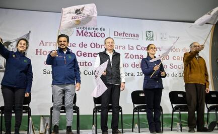 Sheinbaum y Alfonso Durazo dieron banderazo a la obra del nuevo hospital en San Luis Río Colorado, Sonora; construcción estará a cargo Sedena