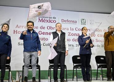 Sheinbaum y Alfonso Durazo dieron banderazo a la obra del nuevo hospital en San Luis Río Colorado, Sonora; construcción estará a cargo Sedena
