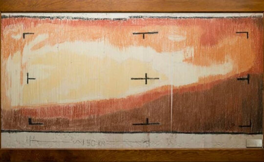 Los ingenieros cortaron y pegaron las tiras de la cinta para luego colorearlas a mano con pinturas al pastel. (FOTO: Cortesía NASA)