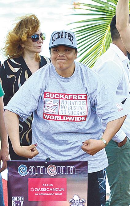 Salazar marcó 108.3 kilos en la báscula y está lista para el reto (ALMA MONTIEL. CMB)