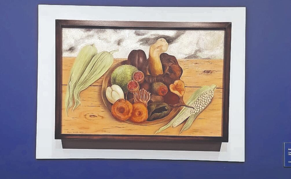 Con Los frutos de la Tierra, la artista Frida Kahlo expone por primera vez en Guadalajara una pintura. Con ella se cierra el recorrido. Foto: Miguel García/ EL UNIVERSAL