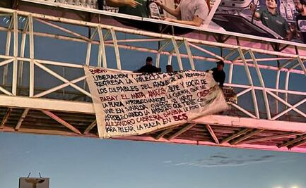 Aparecen presuntas narcomantas en puentes peatonales de La Paz, BCS; autoridades las retiran 