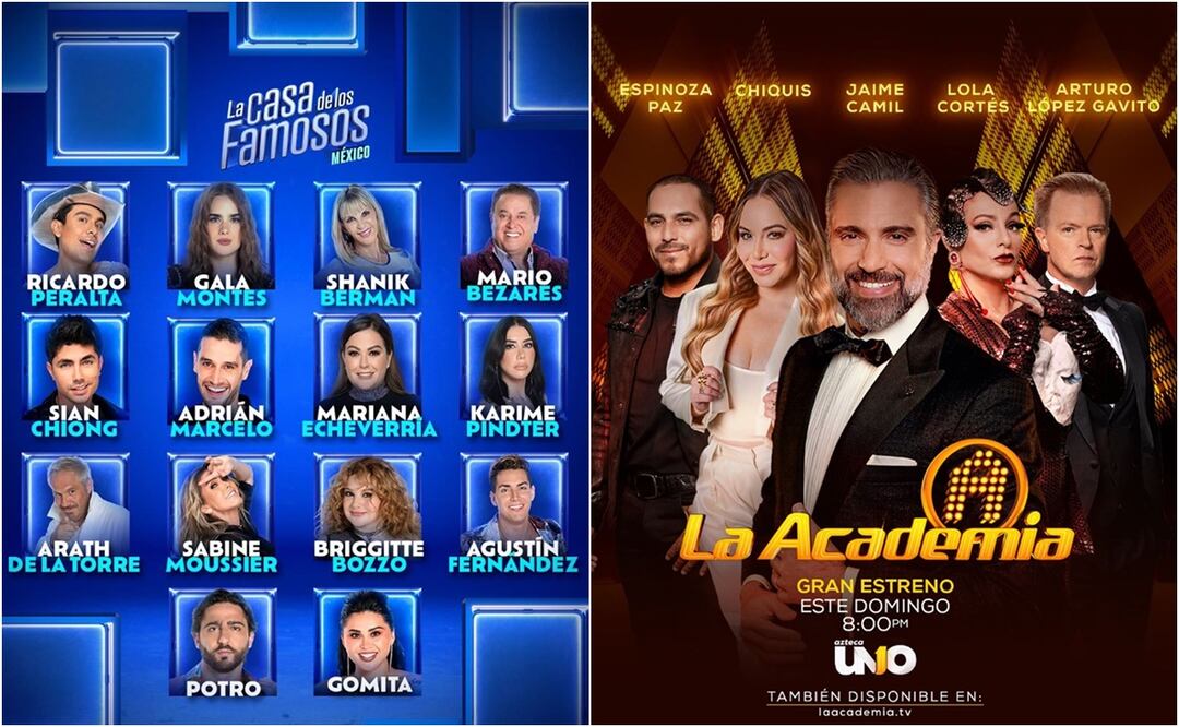 Hoy se estrenan las nuevas temporadas de "La casa de los famosos México" y "La Academia".
Fotos: Instagram