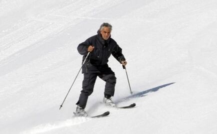 Andrea Bocelli se va a esquiar a Suiza