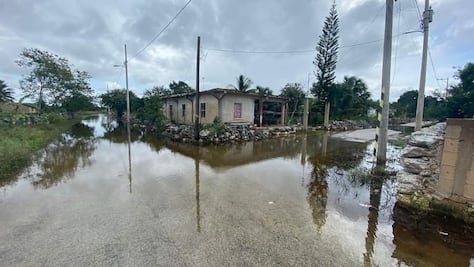 Inundaciones por frente frío 9 ponen en apuros a las autoridades de Yucatán