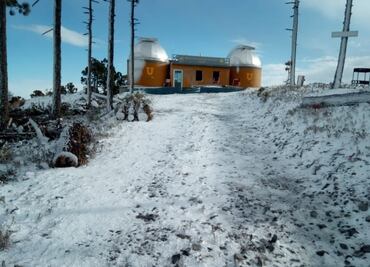 Reportan caída de aguanieve en municipios de Iturbide y Galeana en Nuevo León